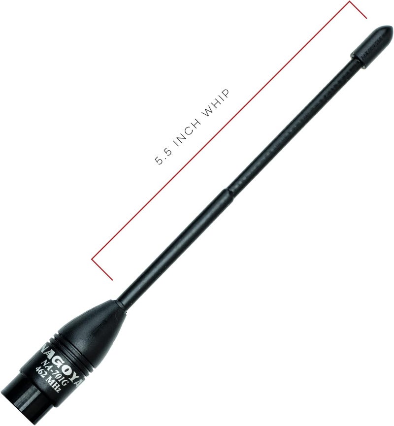 BTECH Authentic Genuine Nagoya NA-701G 5.5-Inch Whip GMRS (462MHz) Antenna SMA-Male for and BaoFeng Radios - Image 4